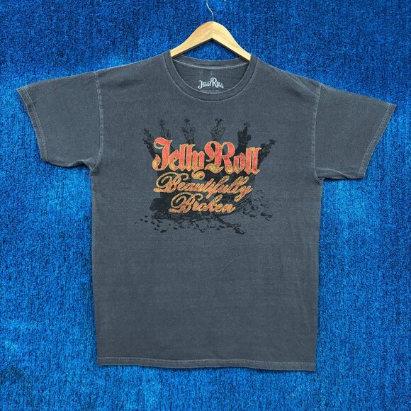 Jelly Roll “Beautifully Broken” Graphic T-Shirt Size Medium - Picture 1 of 4